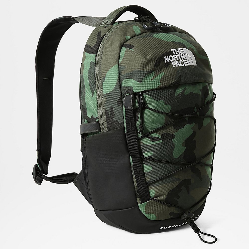 The North Face Backpacks Boys Australia - The North Face Borealis Mini Green / Camo Print / Black (H